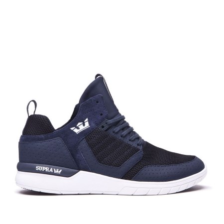 Supra Method Mens High Tops Shoes Navy UK 35NSB